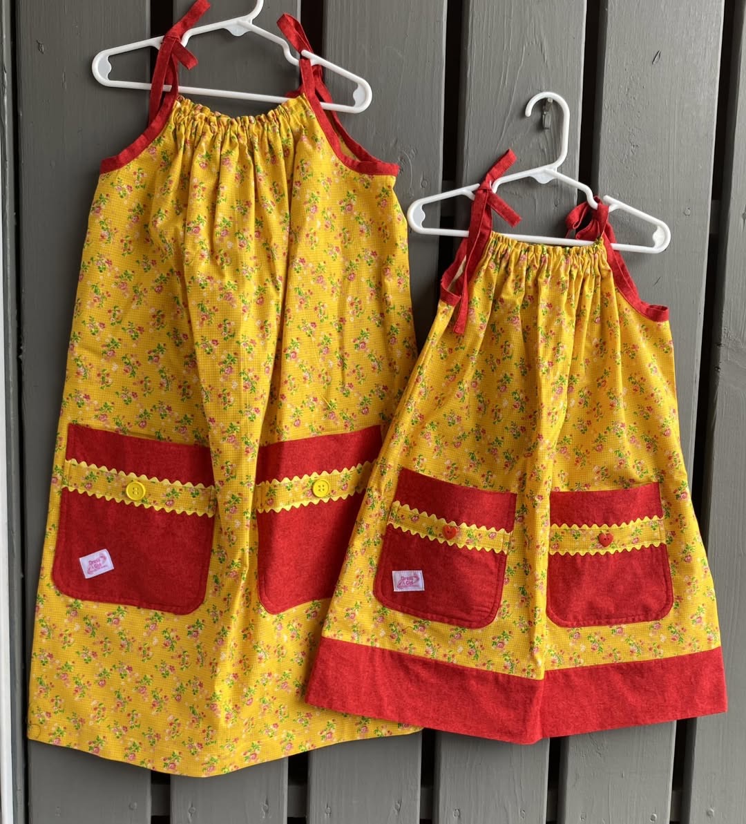 Yellow and Red Dress made for girls in need around the world